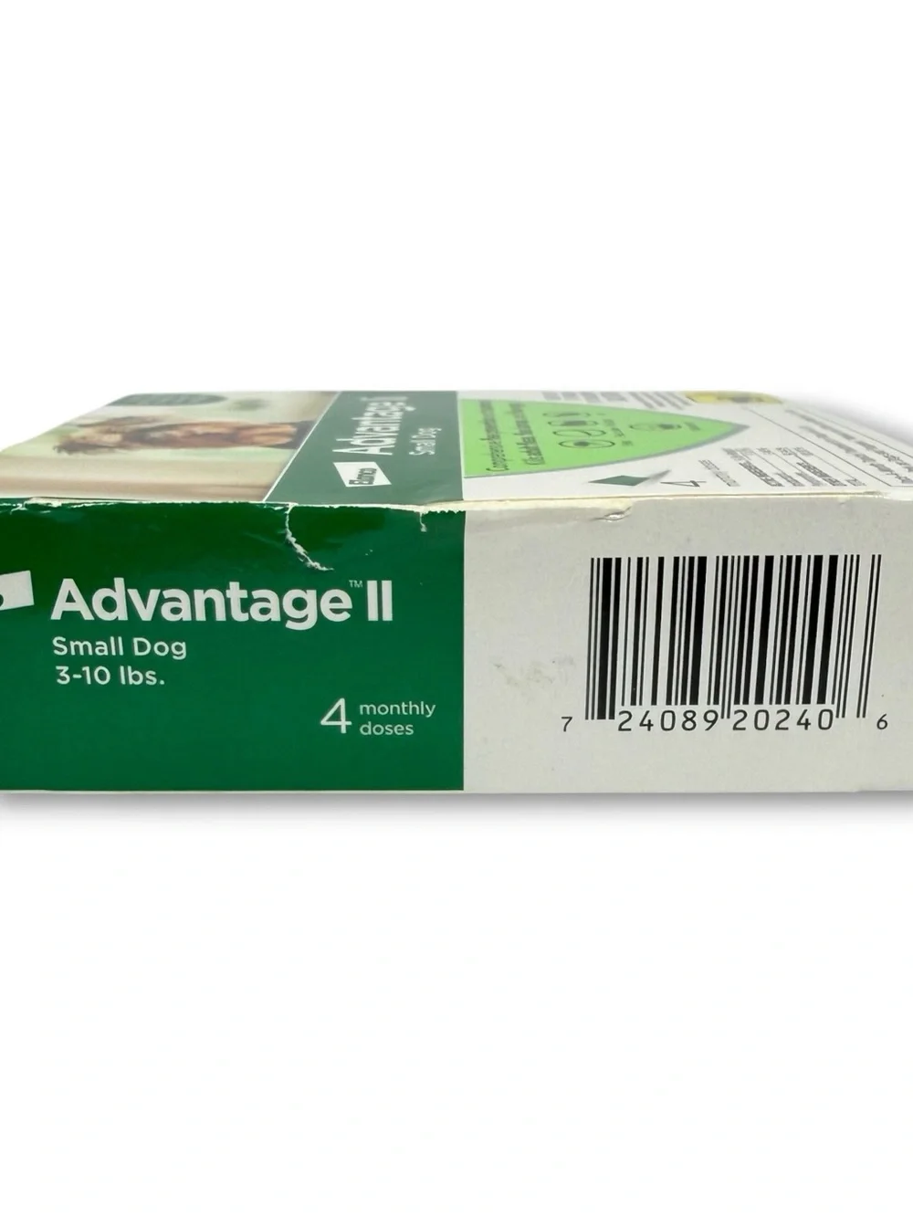 Advantage II Small Dog Flea & Lice Treatment 4 Monthly Doses 3-10 lbs